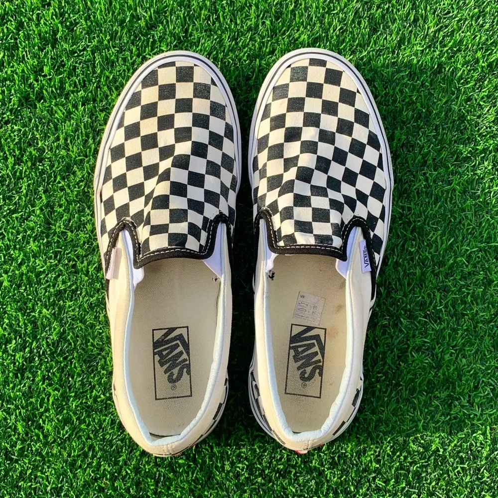 Slip on Checkered Vans - Picture 1 of 4
